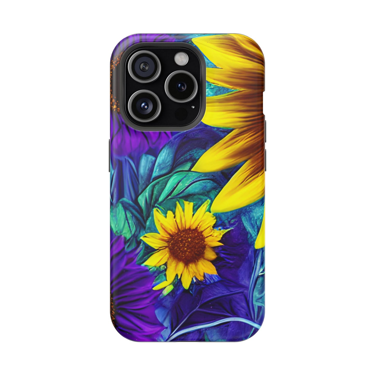 Purple & Gold Sunflower Dream - MagSafe iPhone Series Case