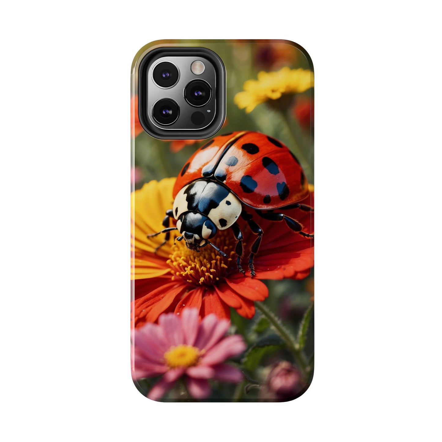 Ladybug on Orange Daisy - iPhone Series Case