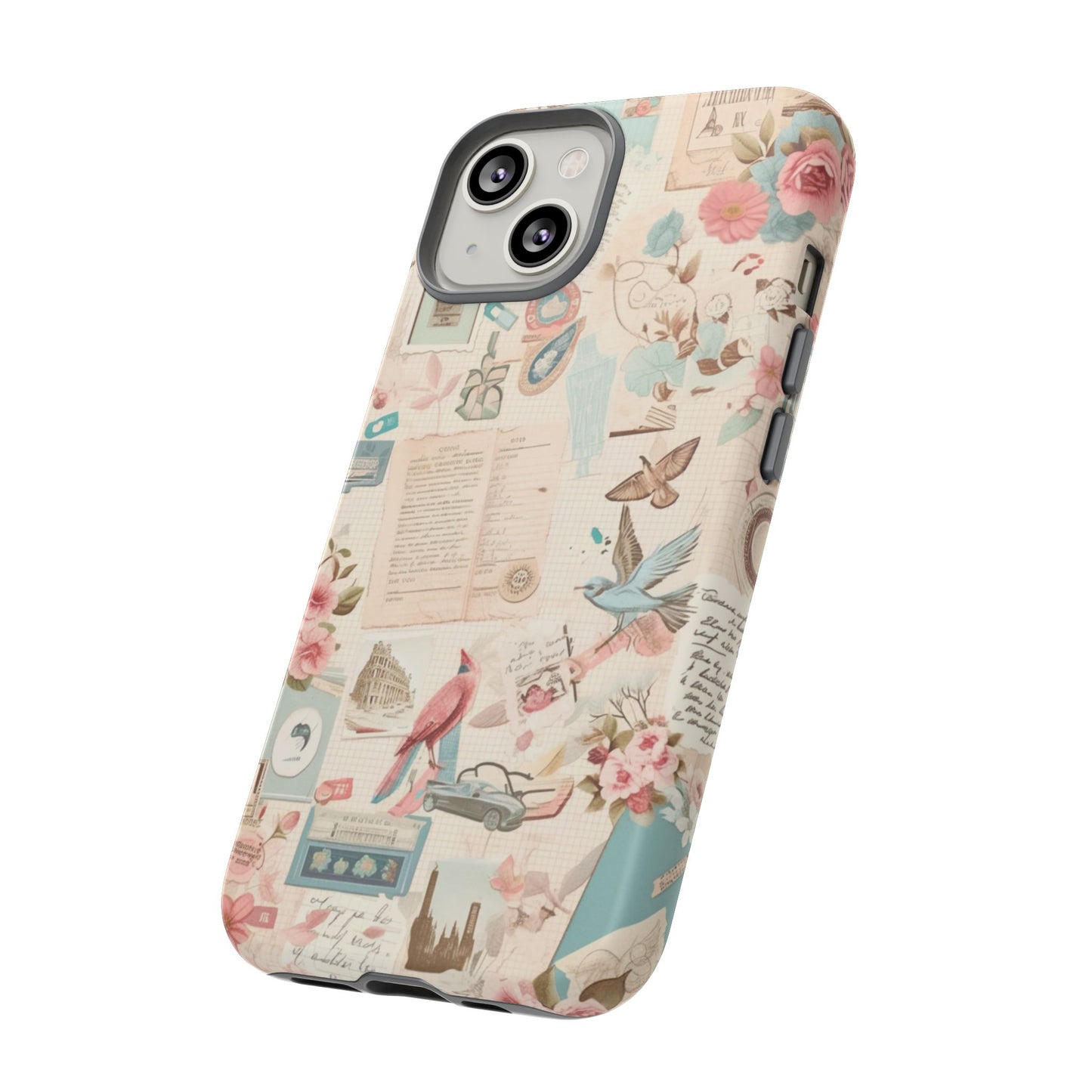 Vintage Collage iPhone Case - Retro Nostalgic Protective Cover