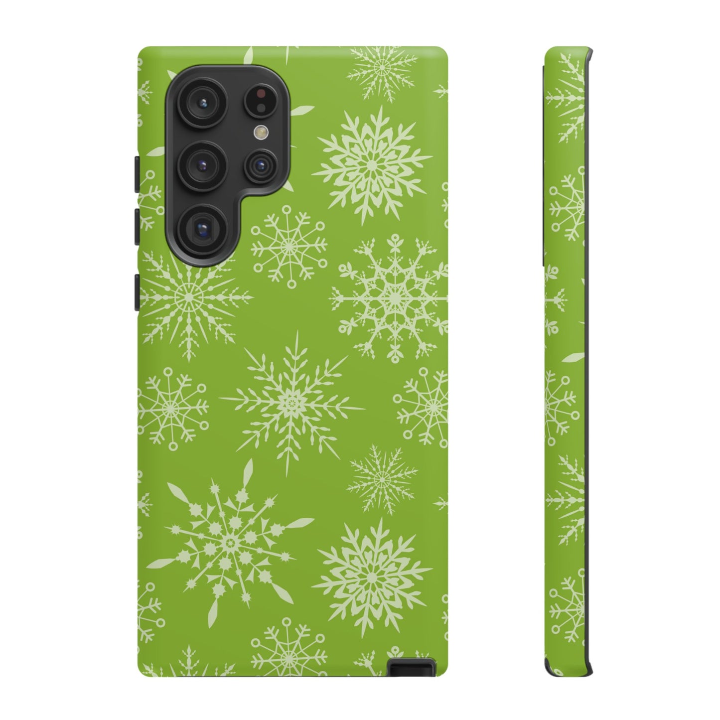 Green Snowflake Pattern – Samsung Galaxy Series Case