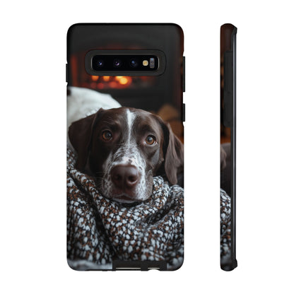 Relaxed German Shorthaired Pointer Samsung Galaxy Case – Rustic Charm Protective Cover