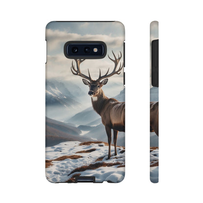 Alpine Majesty: Stag in Snow – Samsung Galaxy Case