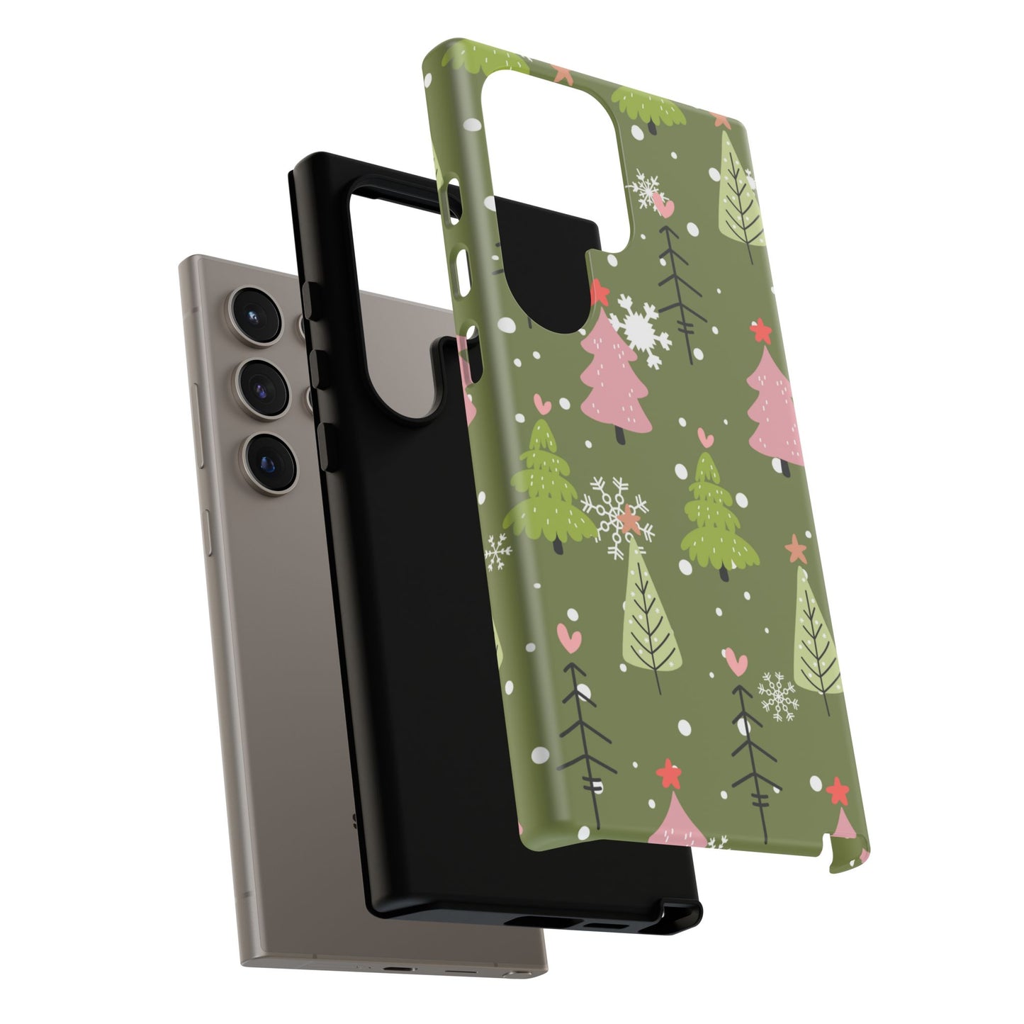 Whimsical Christmas Tree Pattern – Samsung Galaxy Series Case