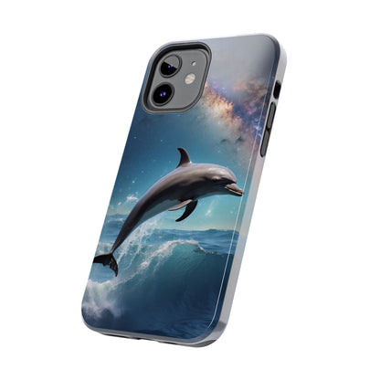 Dolphin Galaxy Splash - iPhone Case