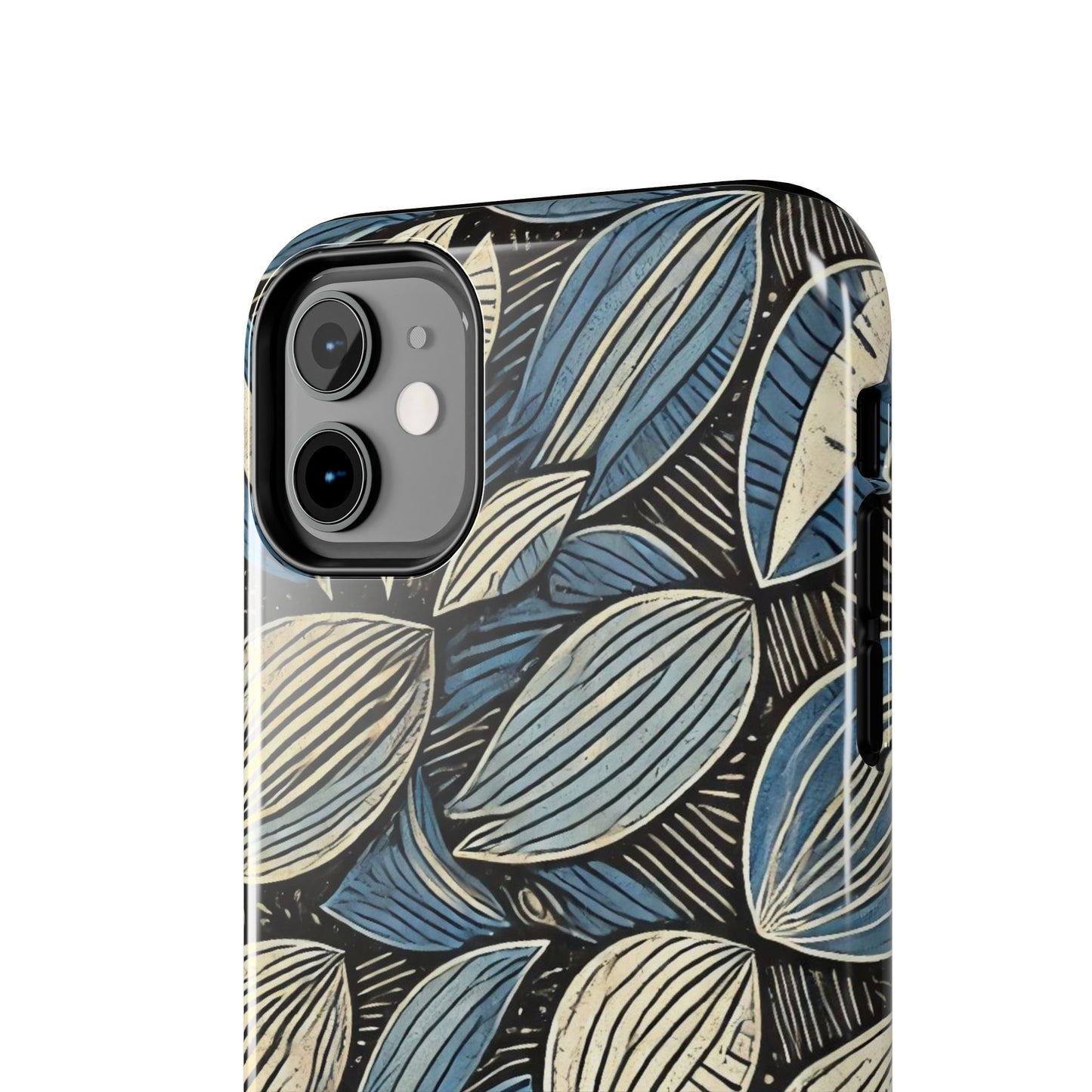 Botanical Leaf Pattern iPhone Case - Nature-Inspired Protective Cover