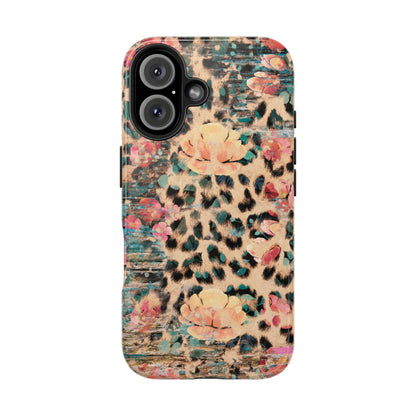 Rustic Floral Leopard - iPhone Series Case