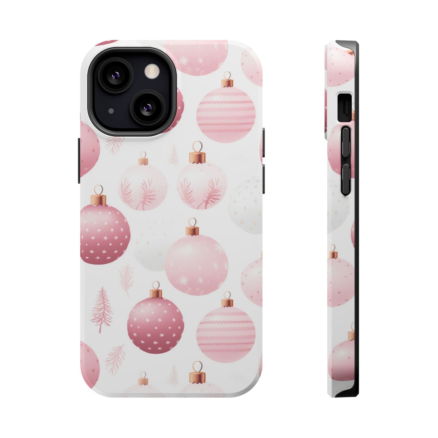 MagSafe iPhone Case: Merry in Pink – Christmas Balls