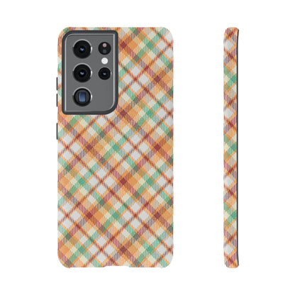 Samsung Galaxy Case - Autumn Harvest Plaid Design