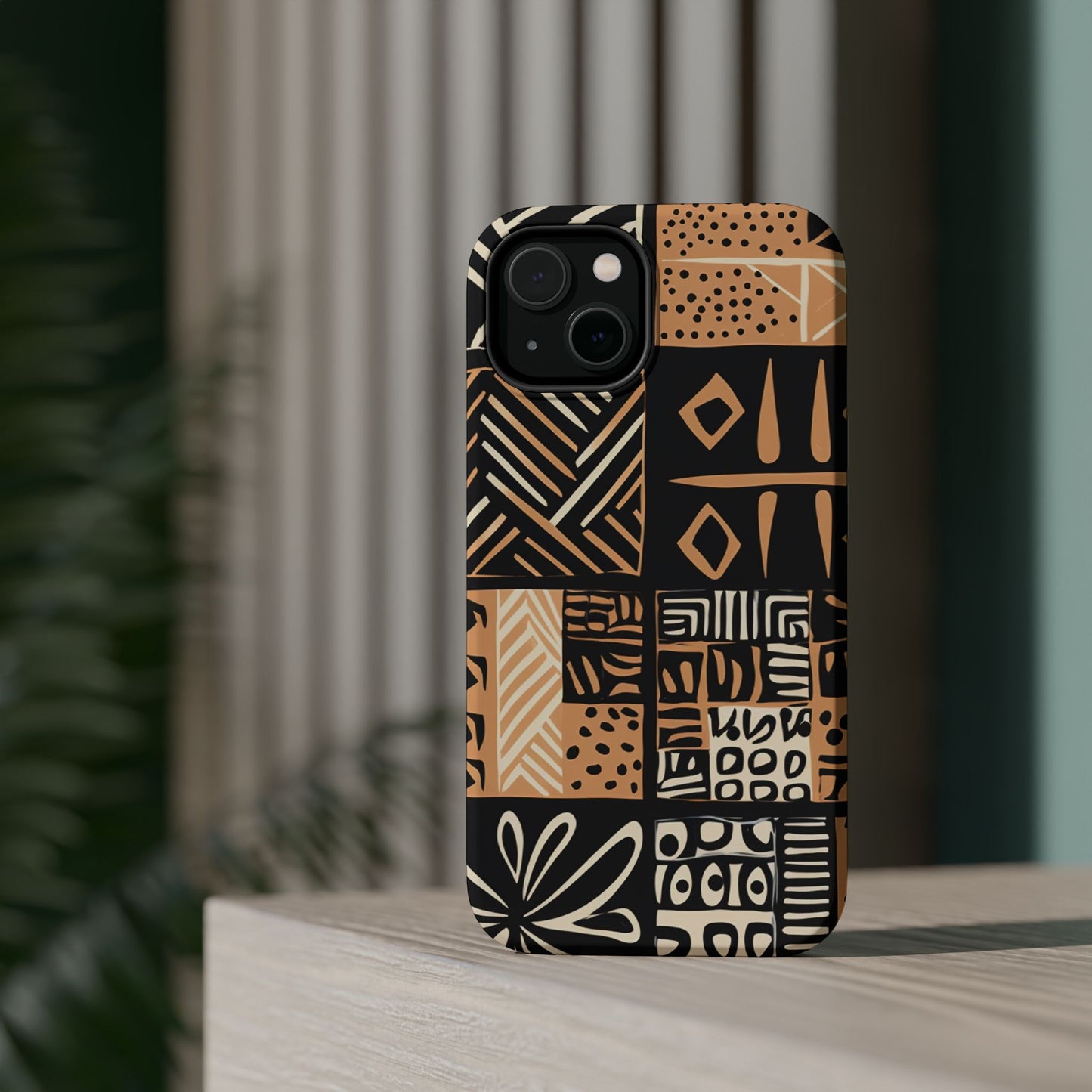 Tribal Geo-Pattern MagSafe Case – Bold Ethnic Design