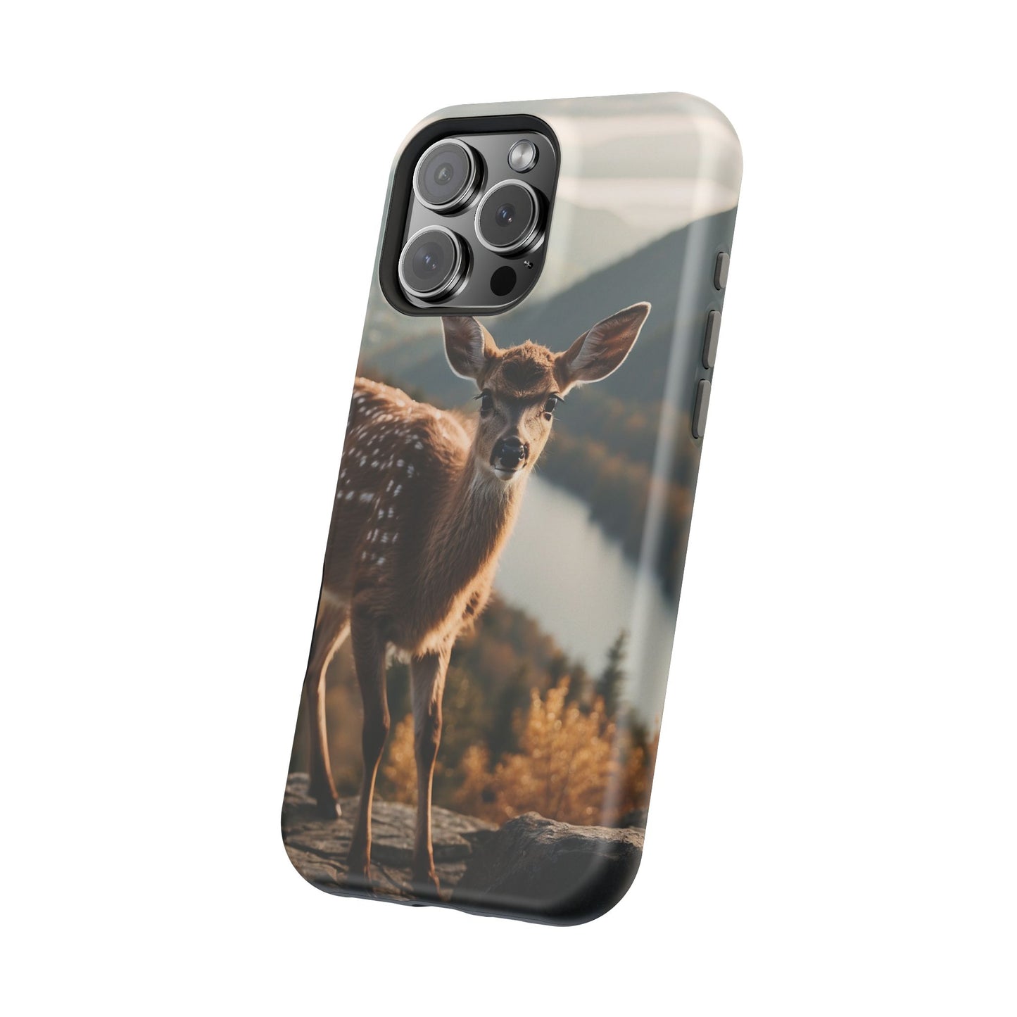 Whimsical Fawn in a Sunlit Forest MagSafe iPhone Case