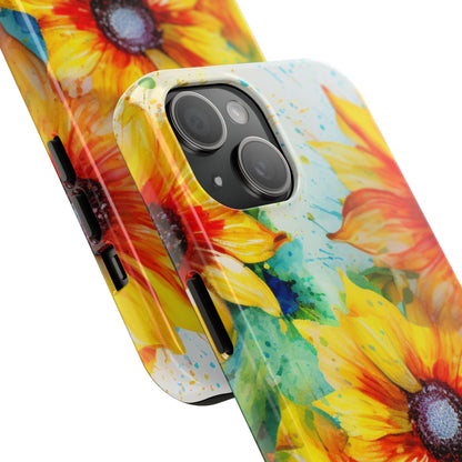 Watercolor Sunflower Splash - iPhone Series Case