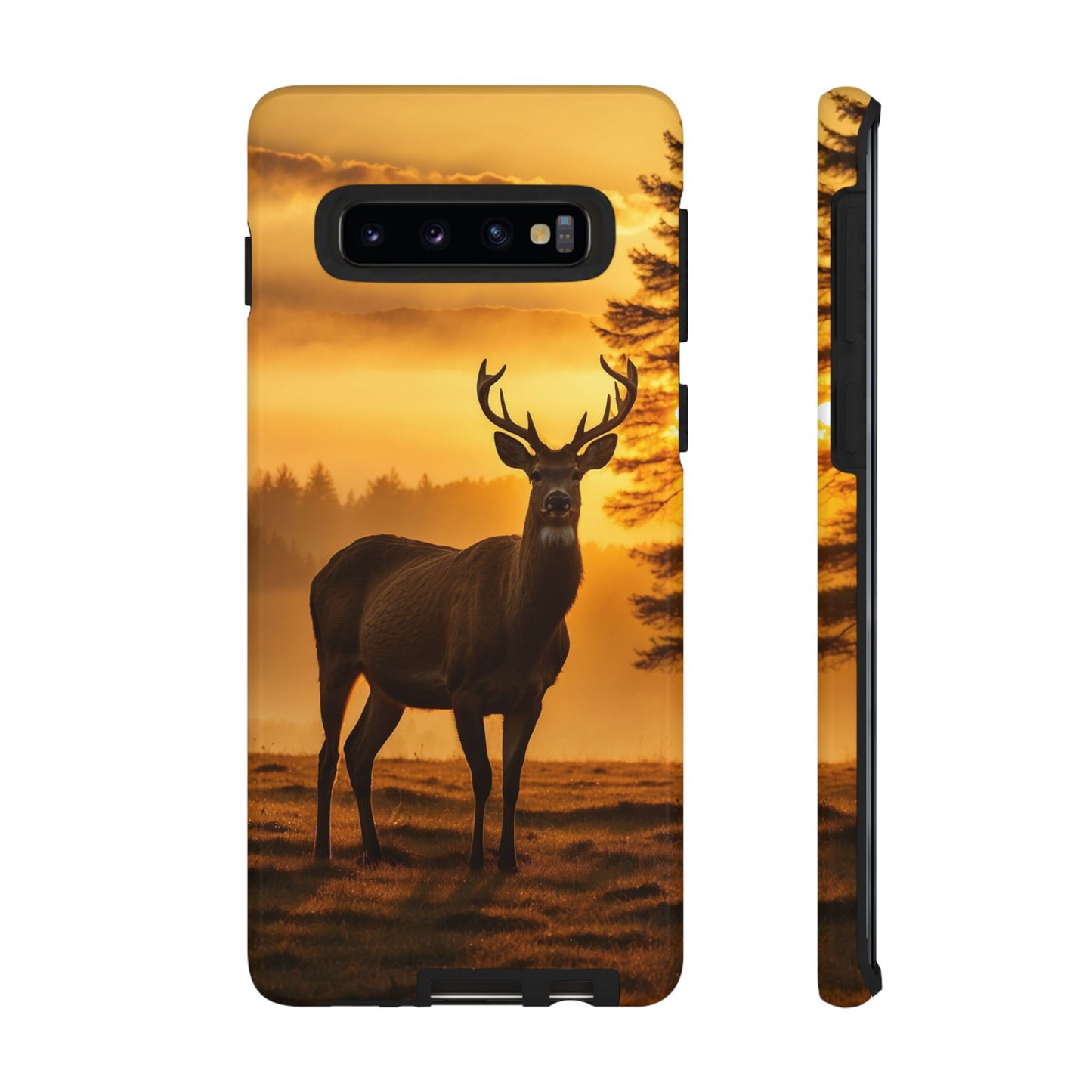 Sunset Majesty: Regal Stag – Samsung Galaxy Case