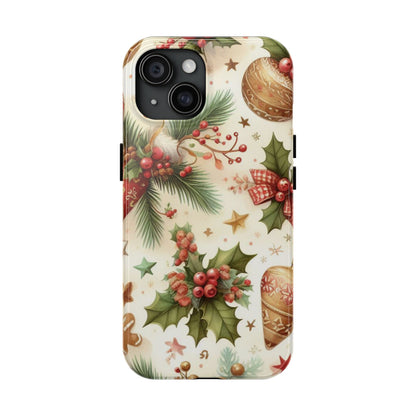 Classic Christmas Stocking & Ornaments Pattern – iPhone Series Case