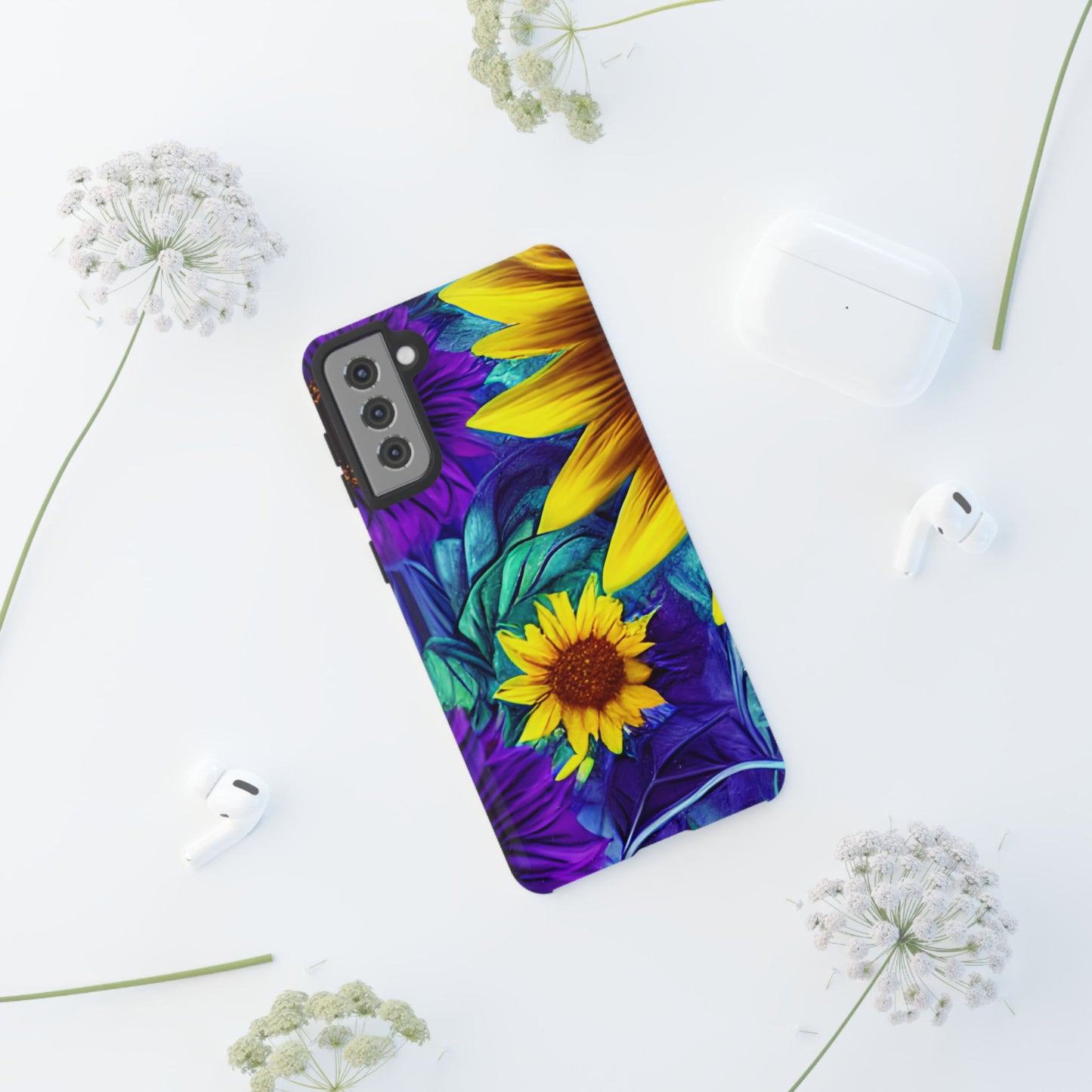 Purple & Gold Sunflower Dream - Samsung Galaxy Series Case