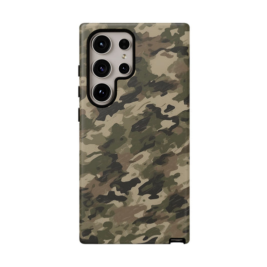 Classic Light Brown Camouflage – Premium Samsung Galaxy Case, Rugged and Stylish