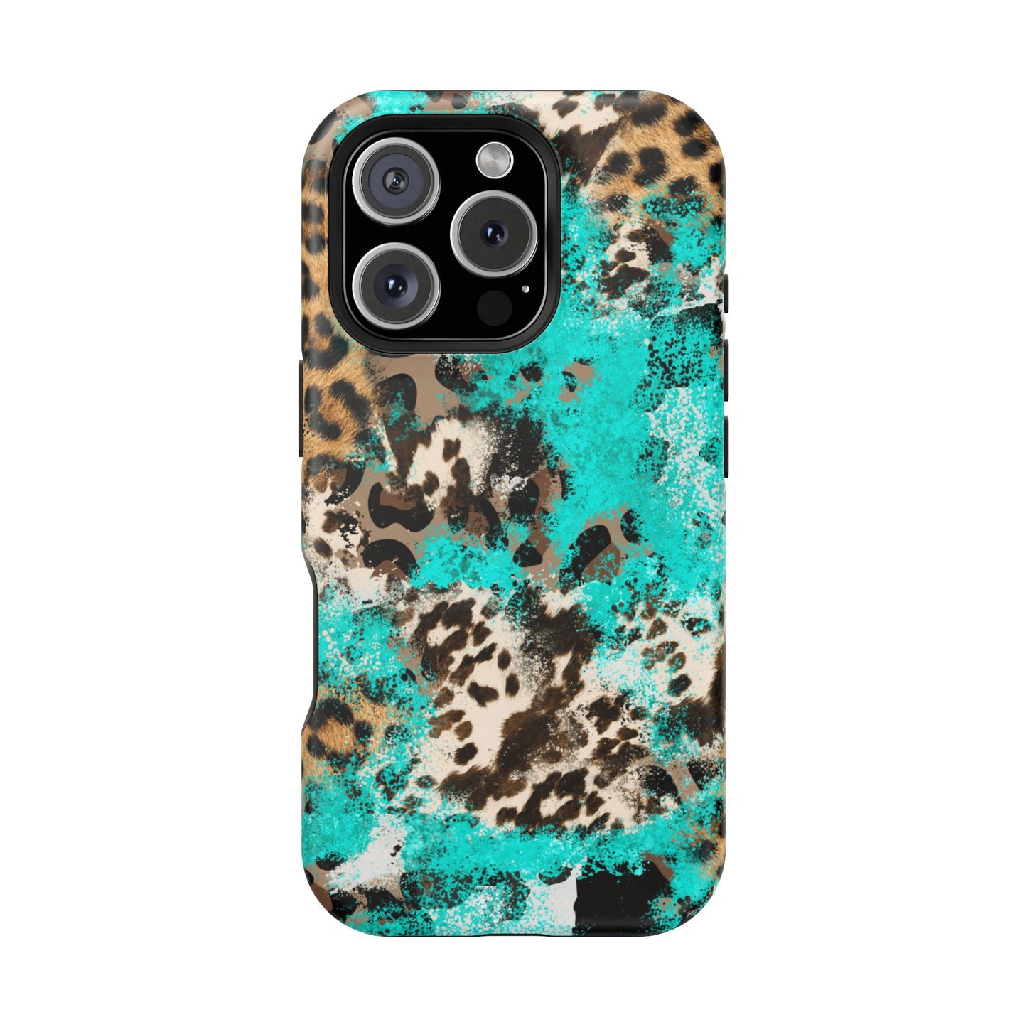 Aqua Splash Leopard - MagSafe iPhone Series Case