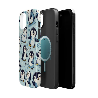 Cute Penguin Parade iPhone Case