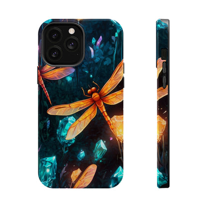 Mystical Dragonflies & Crystals – MagSafe iPhone Series Case