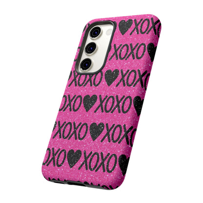 XOXO Glitter Hearts Samsung Case