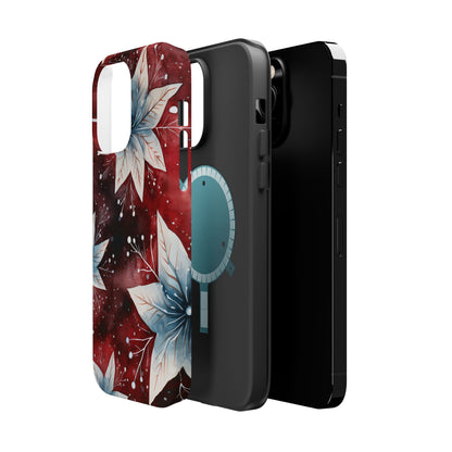 Winter Bloom Poinsettia – MagSafe iPhone Case