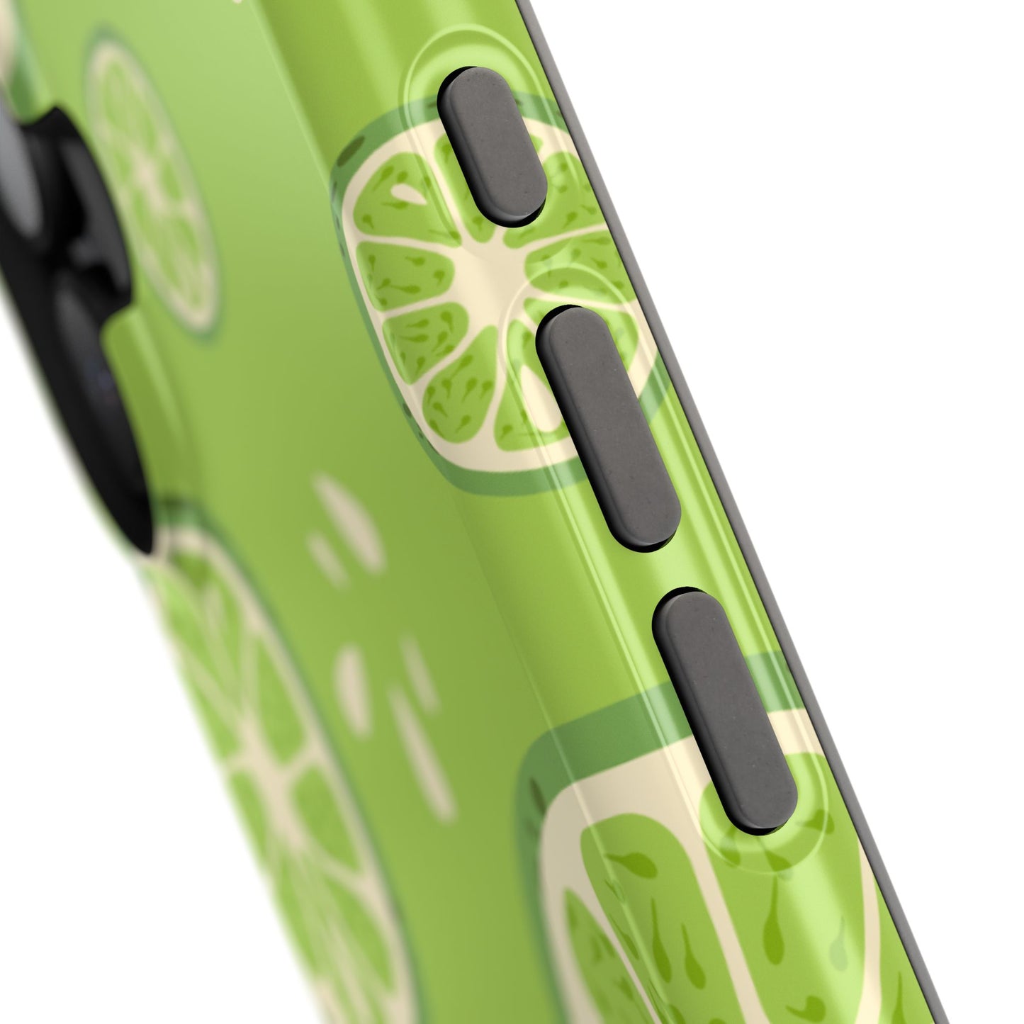 Zesty Lime Splash Tough MagSafe iPhone Case – Fresh Citrus Design, Dual-Layer Protection