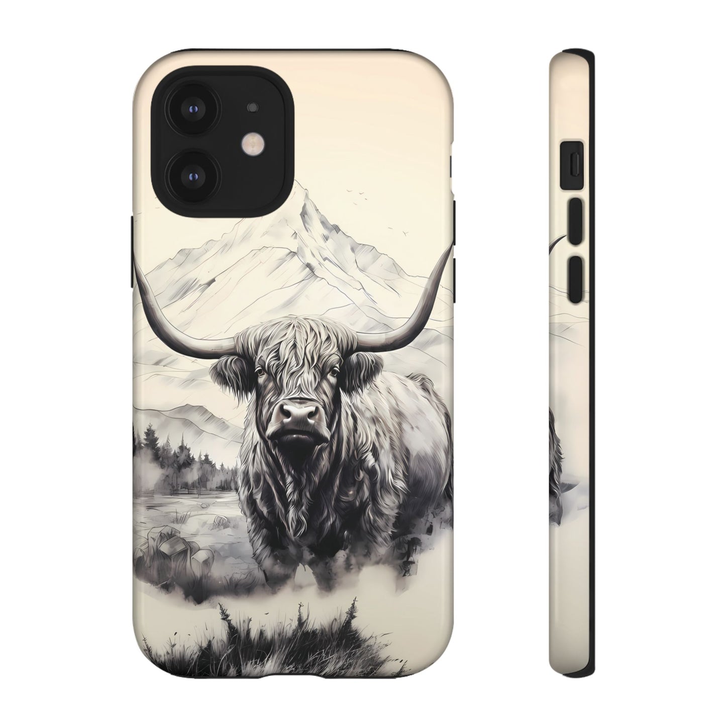 Highland Cow Western iPhone Case