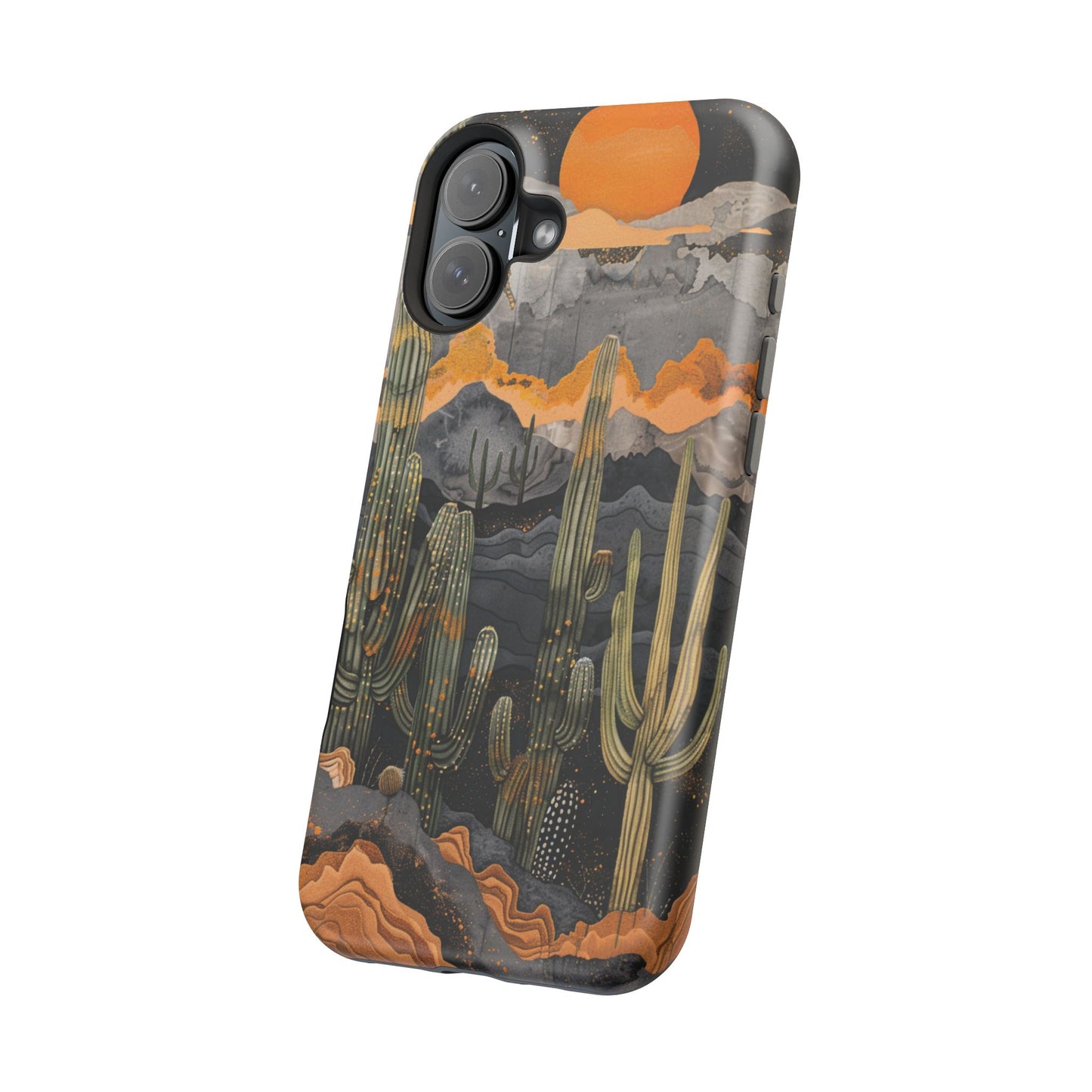 Desert Dusk Cacti iPhone Case