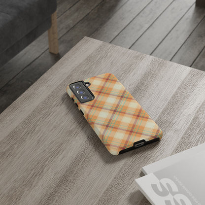 Samsung Galaxy Case - Warm Autumn Plaid Design