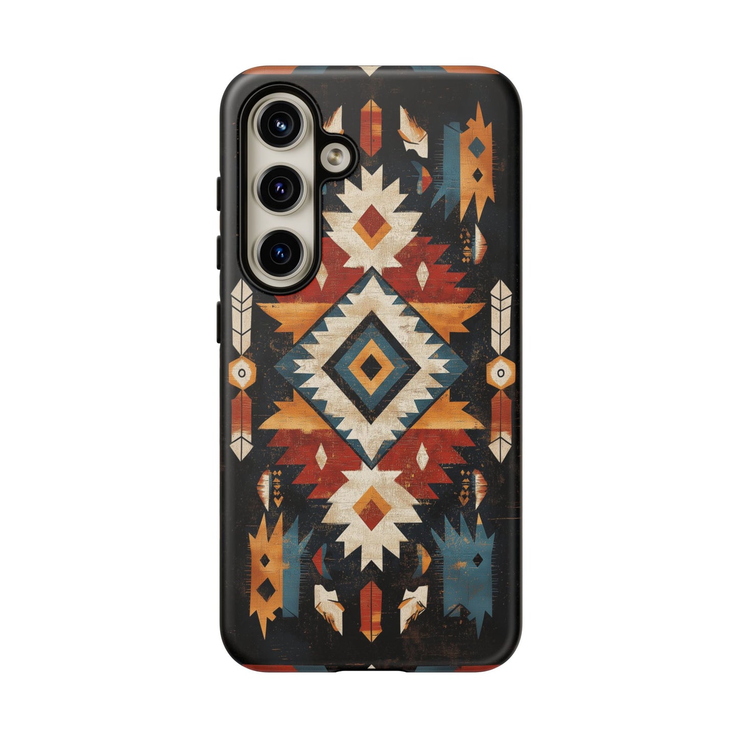 Southwestern Arrow & Diamond Tough Samsung Galaxy Case – Bold Tribal Design, Dual-Layer Protection