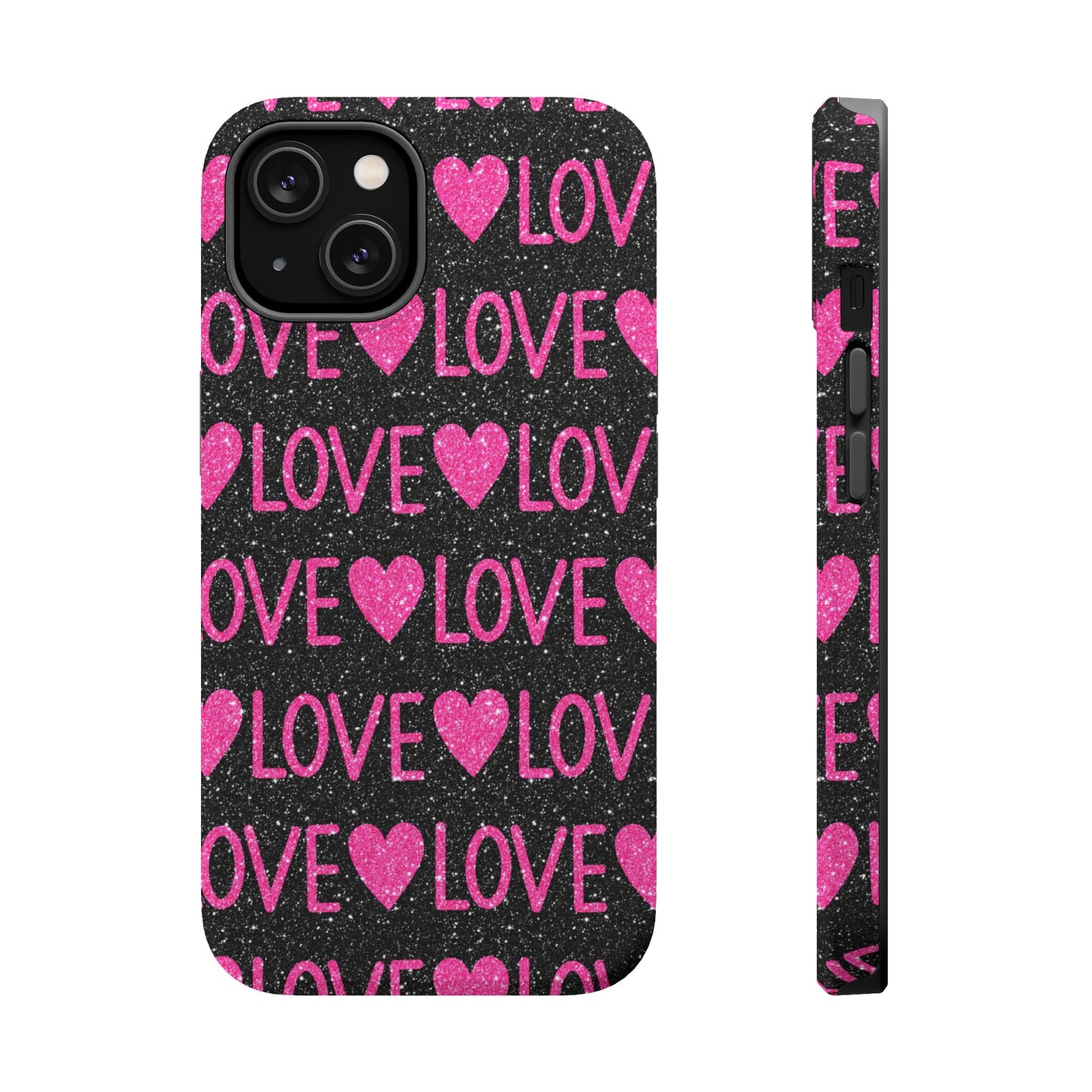 Pink Glitter Love MagSafe Case