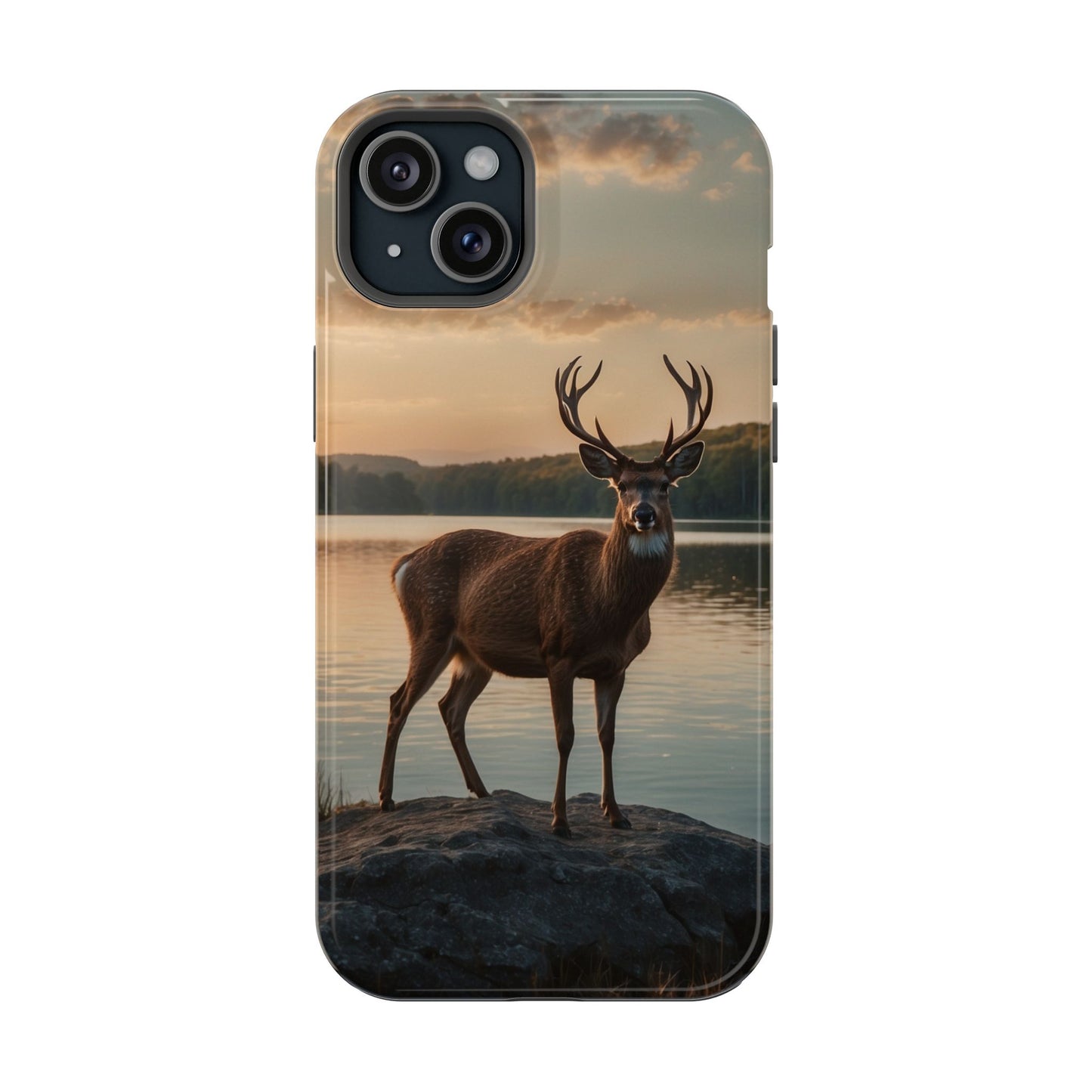 Majestic Stag at Sunset – MagSafe iPhone Case