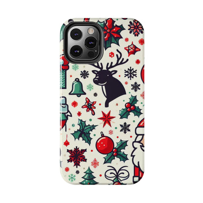 Cartoon Christmas Cheer – iPhone Case