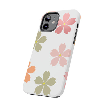 Pastel Sakura Blossom Tough iPhone Case – Durable Design with Soft Matte Finish