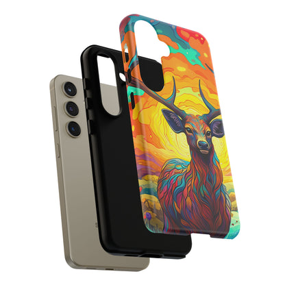 Vibrant Stag in Bloom – Samsung Galaxy Case