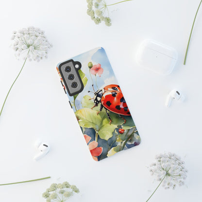 Watercolor Ladybug & Poppy Fields - Samsung Galaxy Case