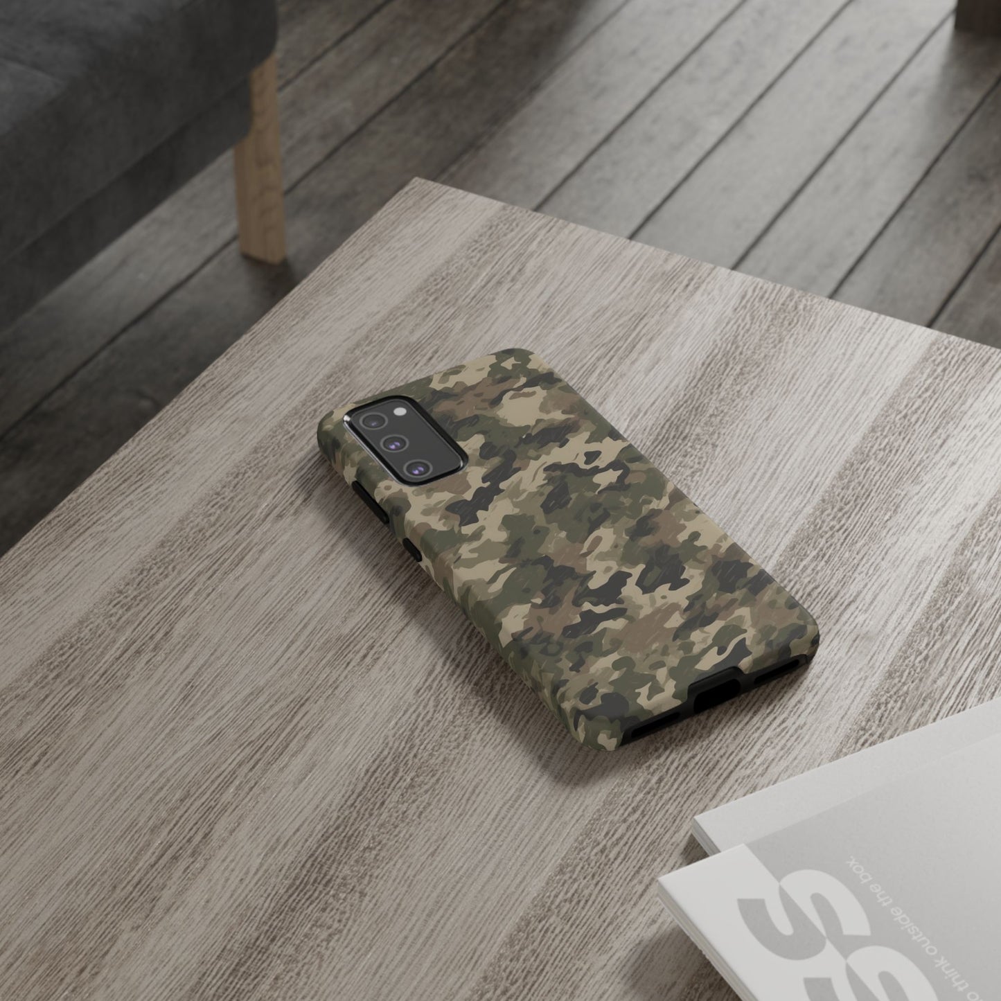 Classic Light Brown Camouflage – Premium Samsung Galaxy Case, Rugged and Stylish