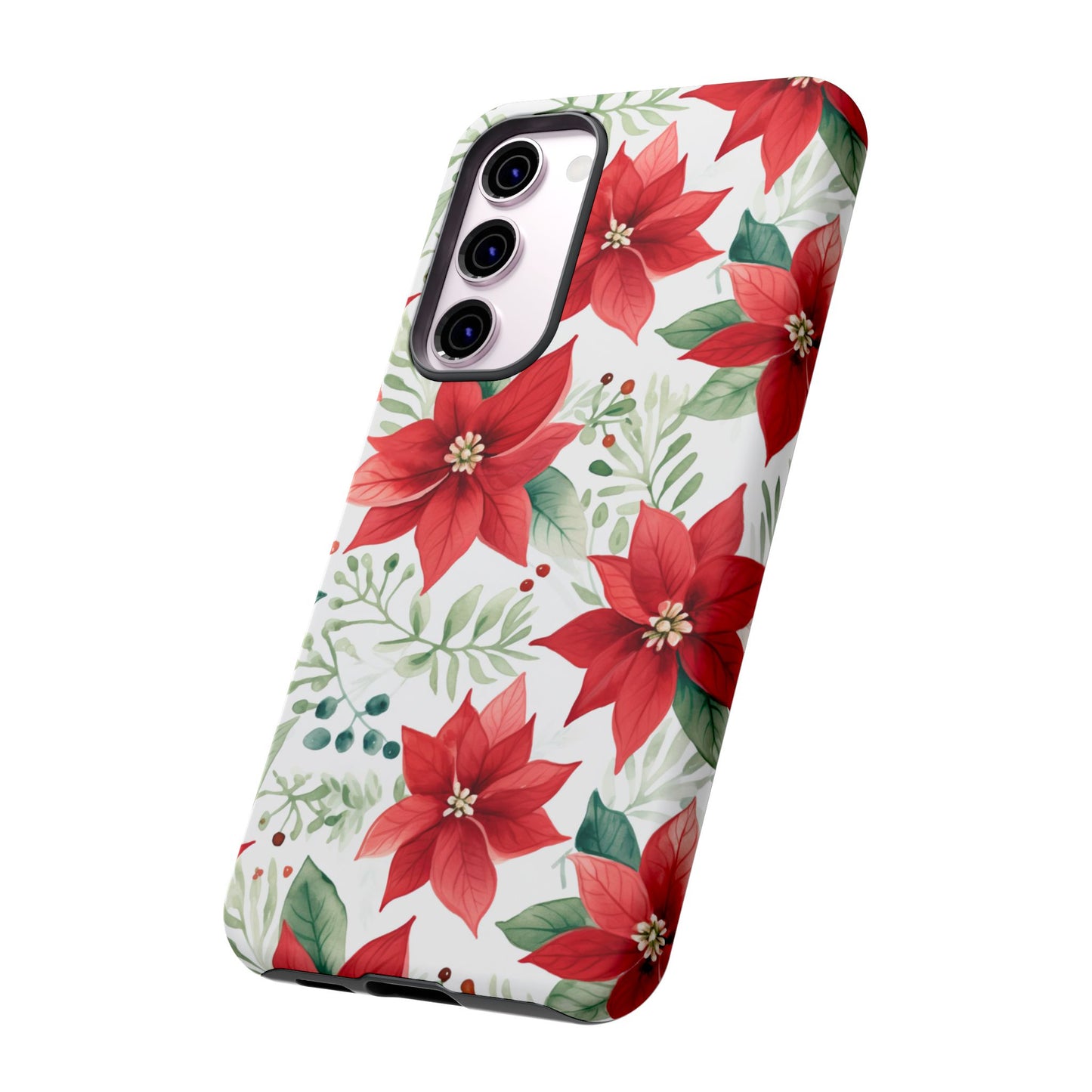 Festive Poinsettia Holiday Pattern – Samsung Galaxy Series Case