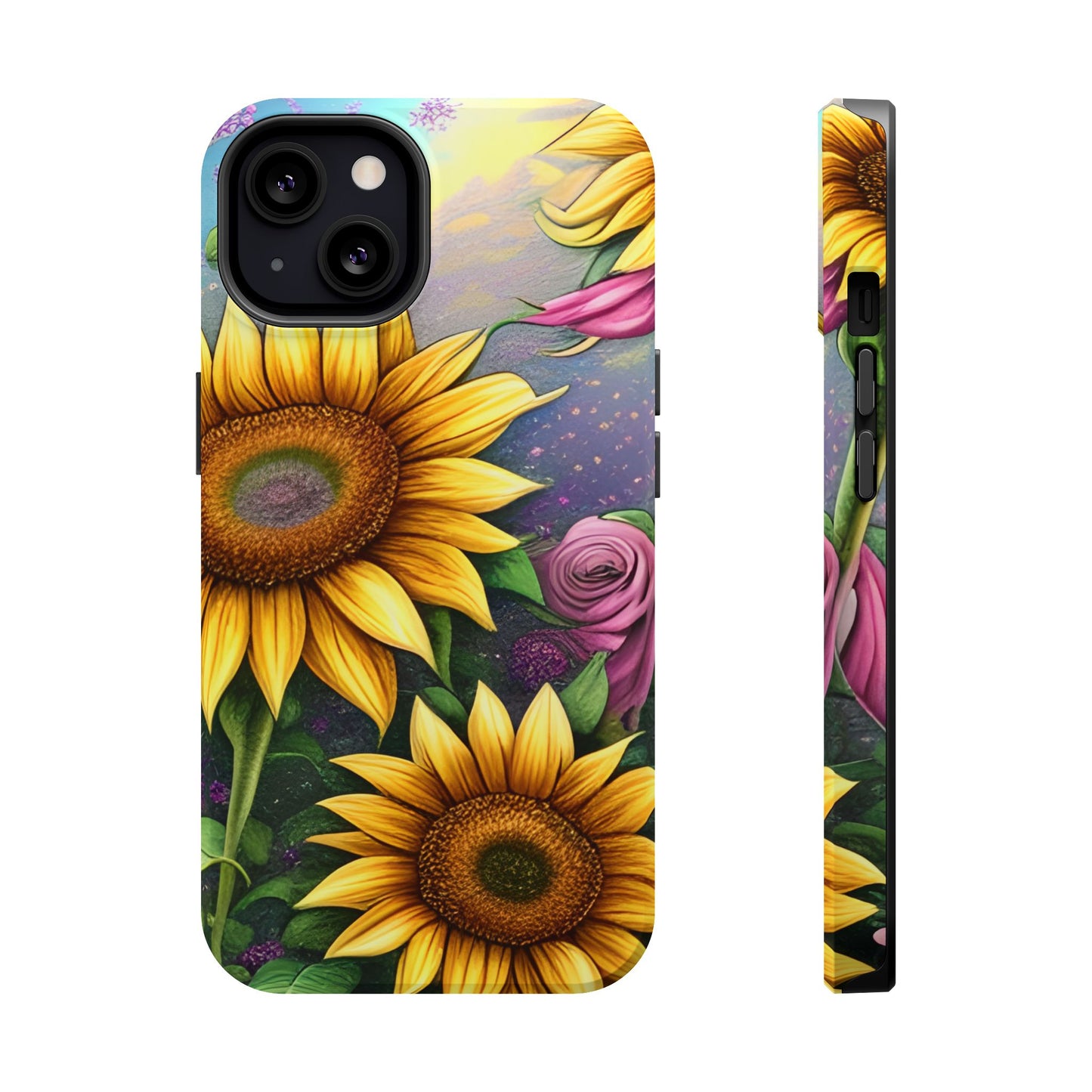 Whimsical Sunflower & Rose Garden - MagSafe iPhone Series Case