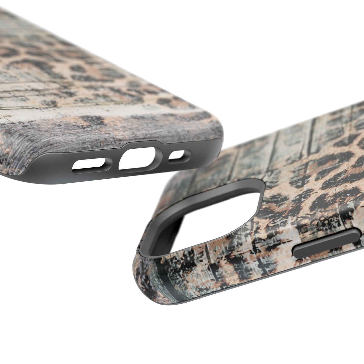 Rustic Leopard Wood Print - MagSafe iPhone Series Case