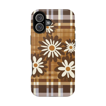 Rustic Bloom Plaid iPhone Case