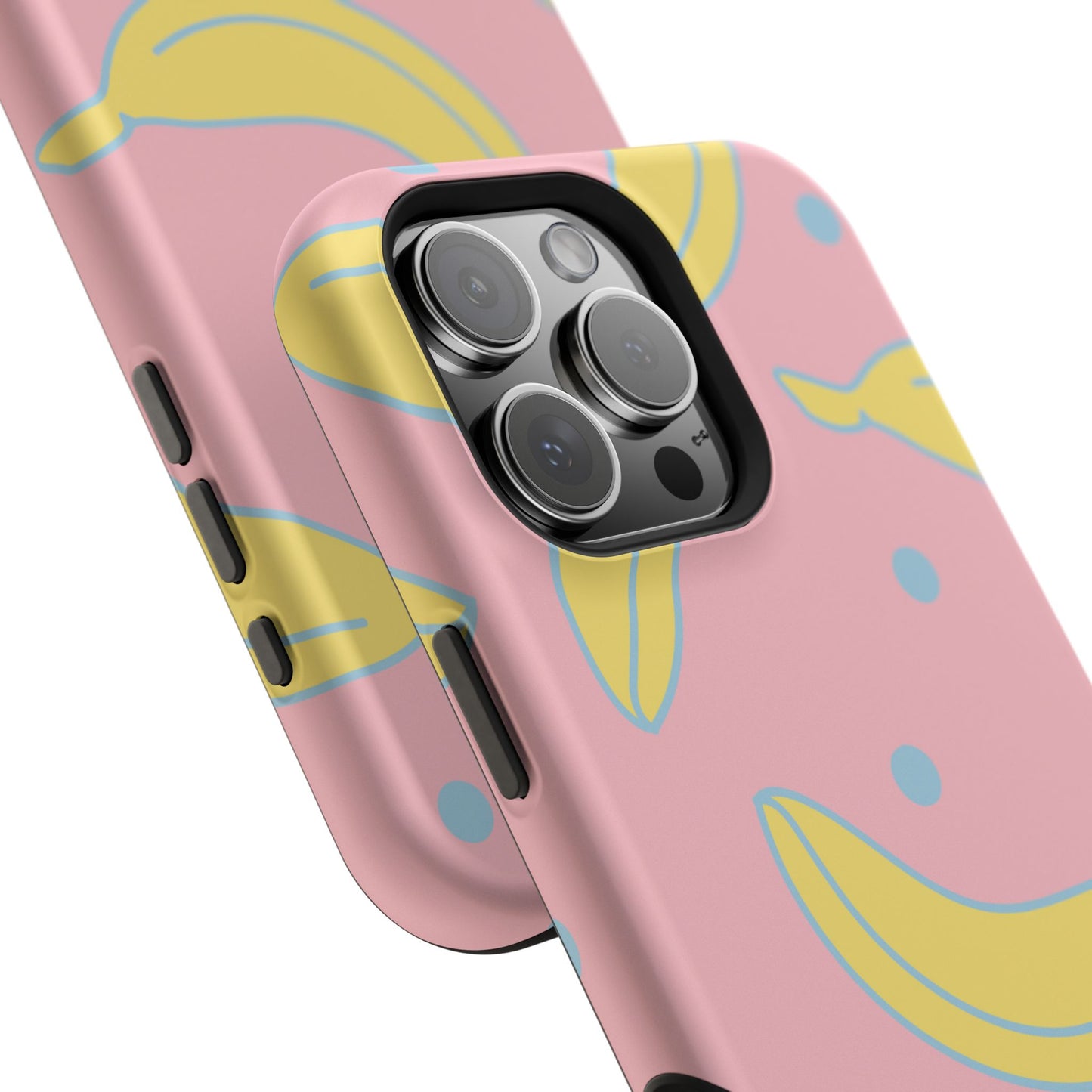 Pink Banana Pop MagSafe iPhone Case – Cute Pastel Design with Fun Retro Vibe