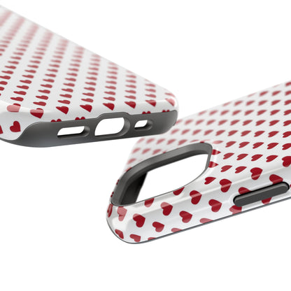 Red Hot Hearts MagSafe iPhone Case