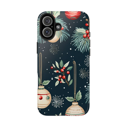 Elegant Christmas Ornaments and Pine - iPhone Series Case