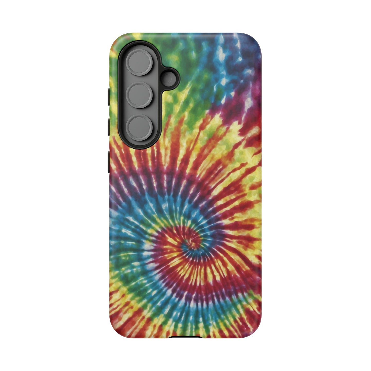 Colorful Retro Tie-Dye Samsung Galaxy Case – Spiral Rainbow Design