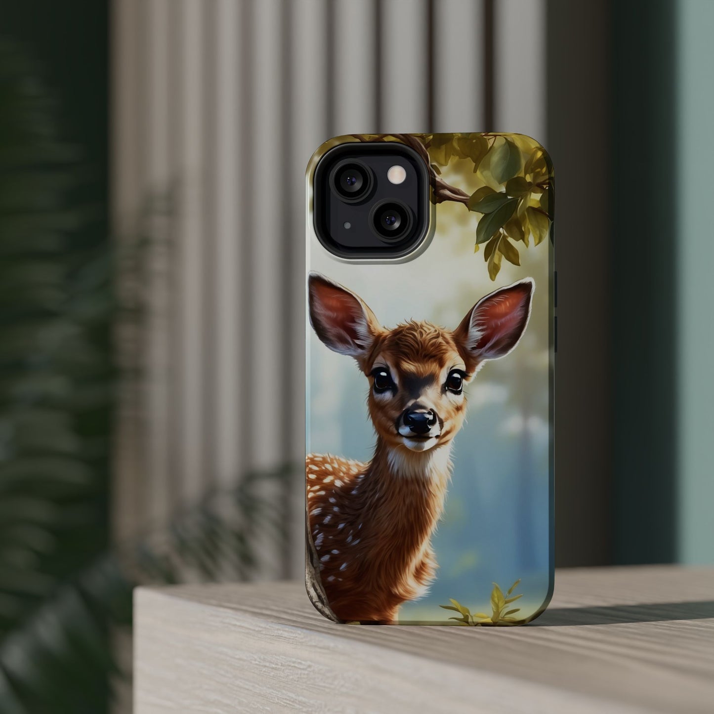 Whimsical Fawn in a Sunlit Forest MagSafe iPhone Case