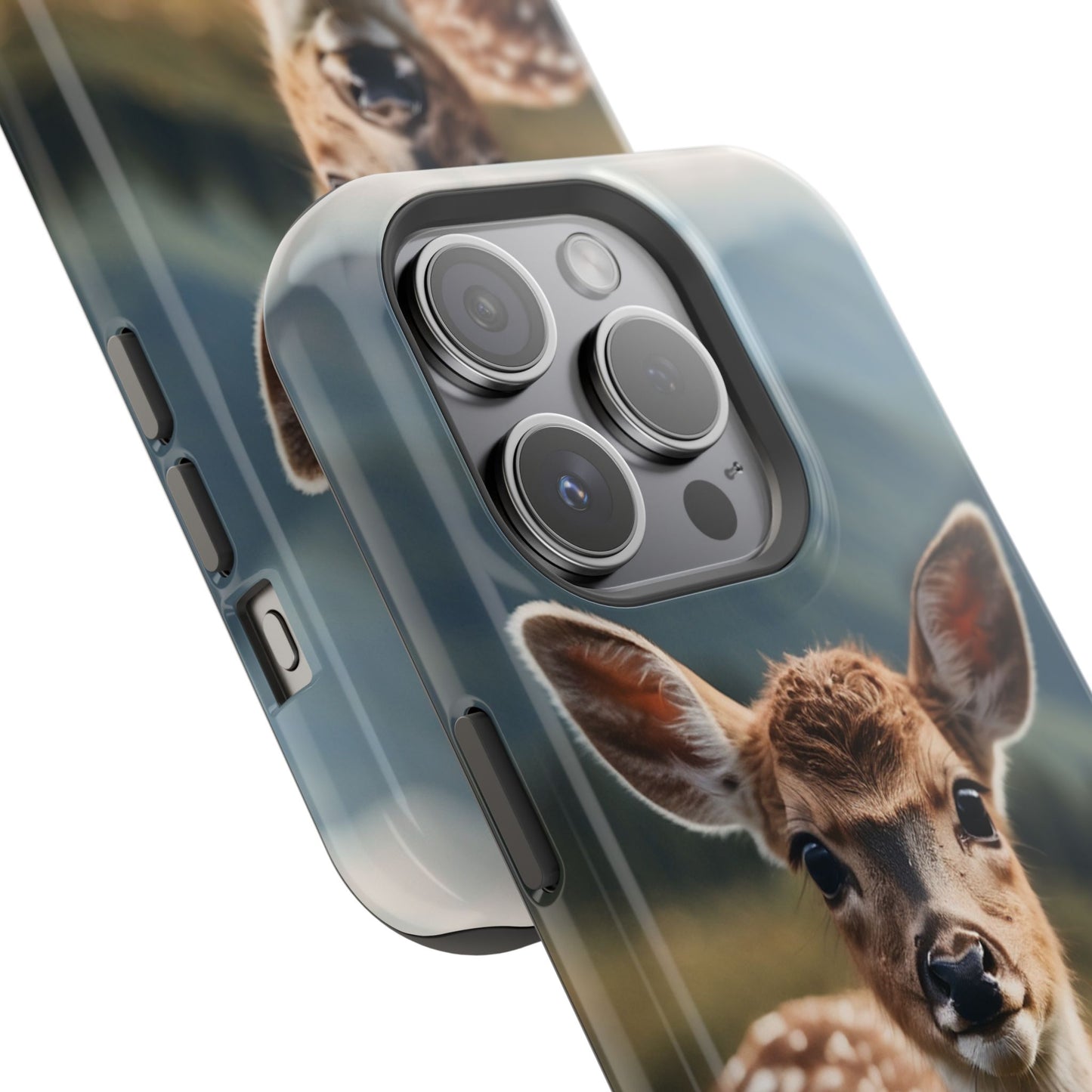 Gentle Fawn in Mountain Meadows MagSafe iPhone Case