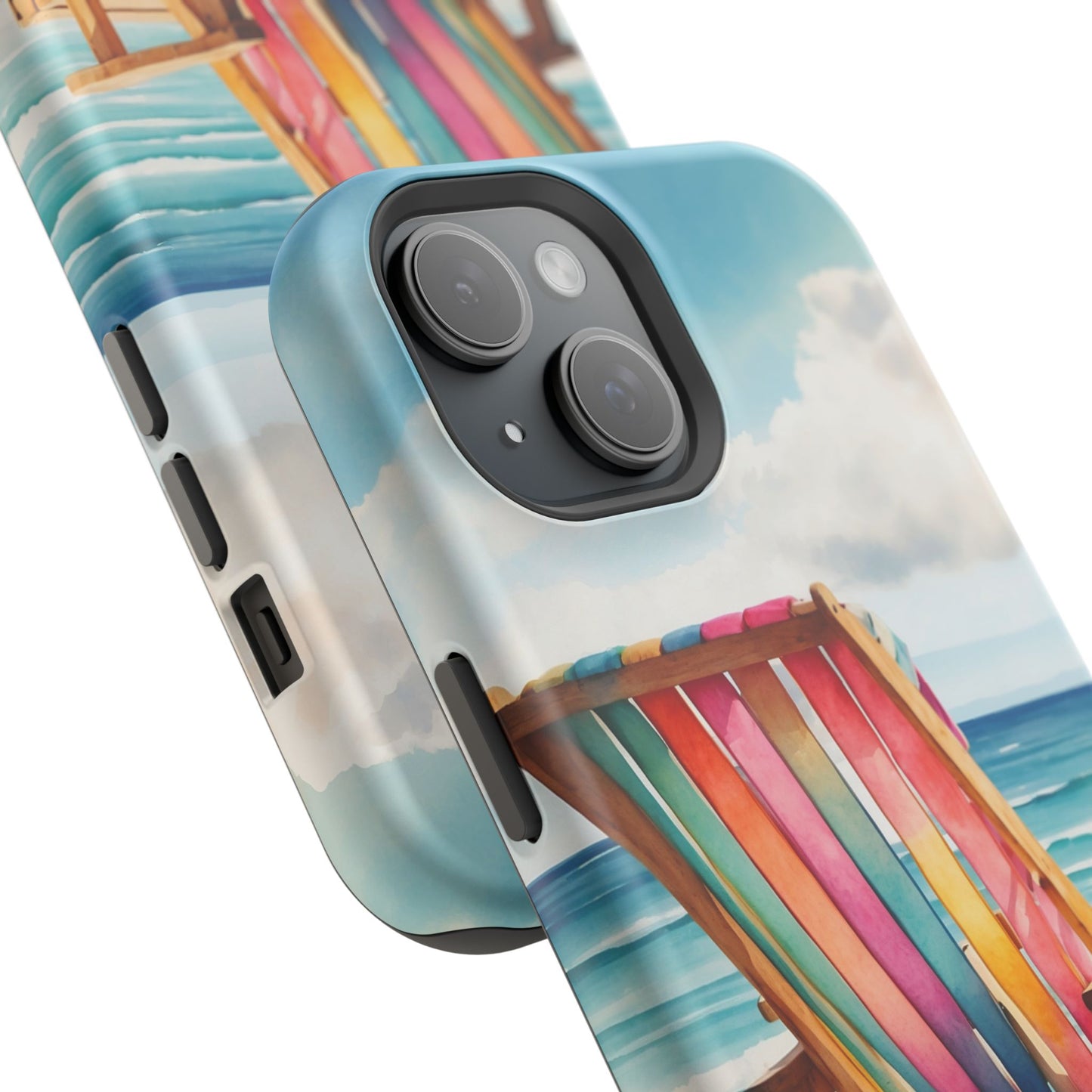 Vibrant Beach Escape MagSafe iPhone Case – Summer Vibes Design