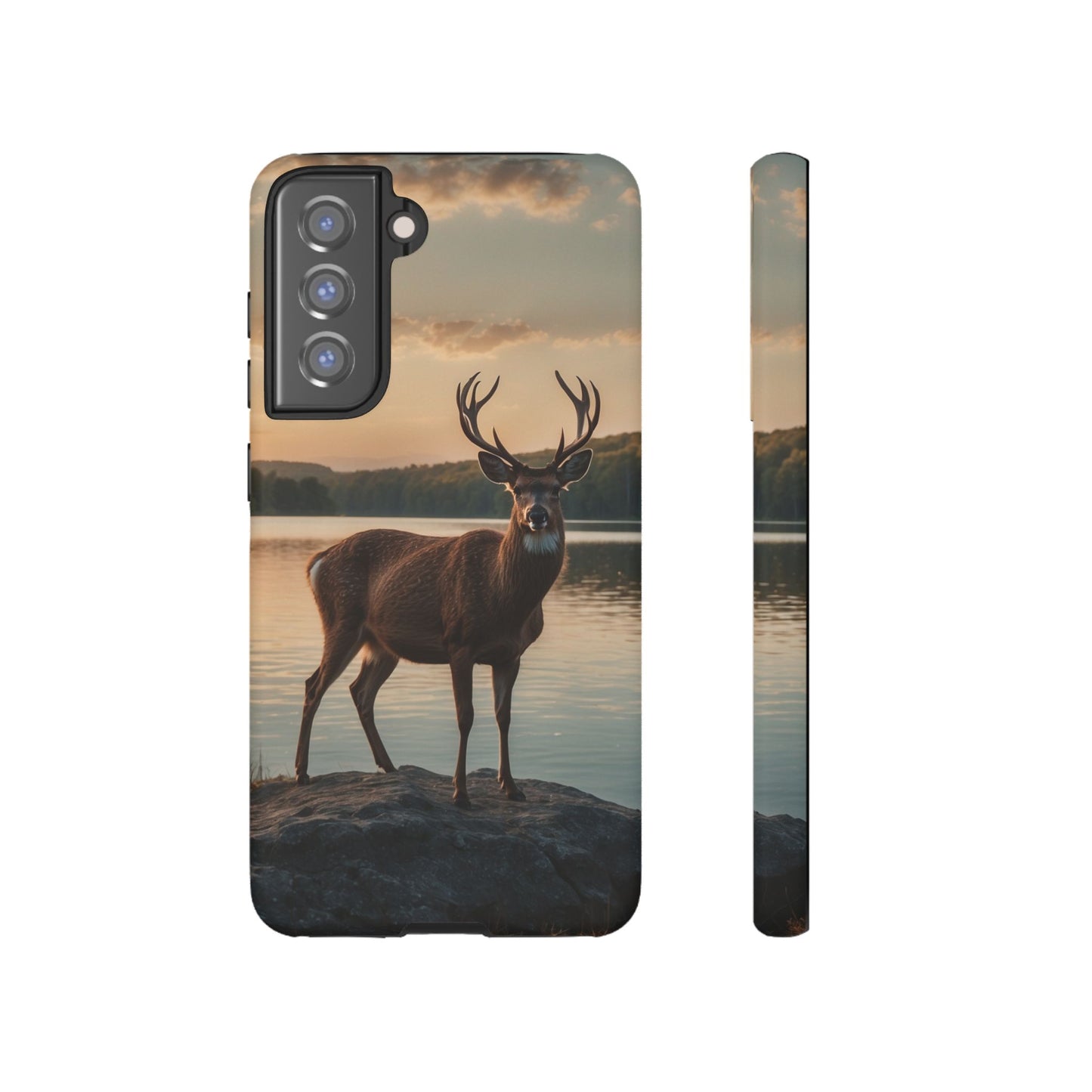 Majestic Stag at Sunset – iPhone Case