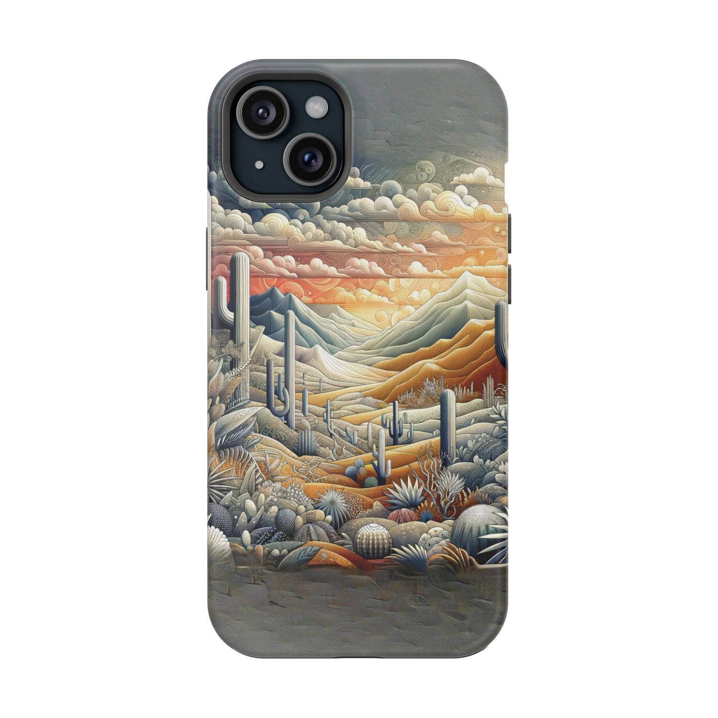 Rugged Elegance Cactus iPhone Case