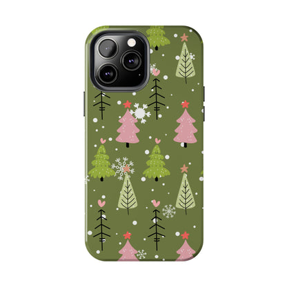 Whimsical Christmas Tree Pattern – iPhone Series Case